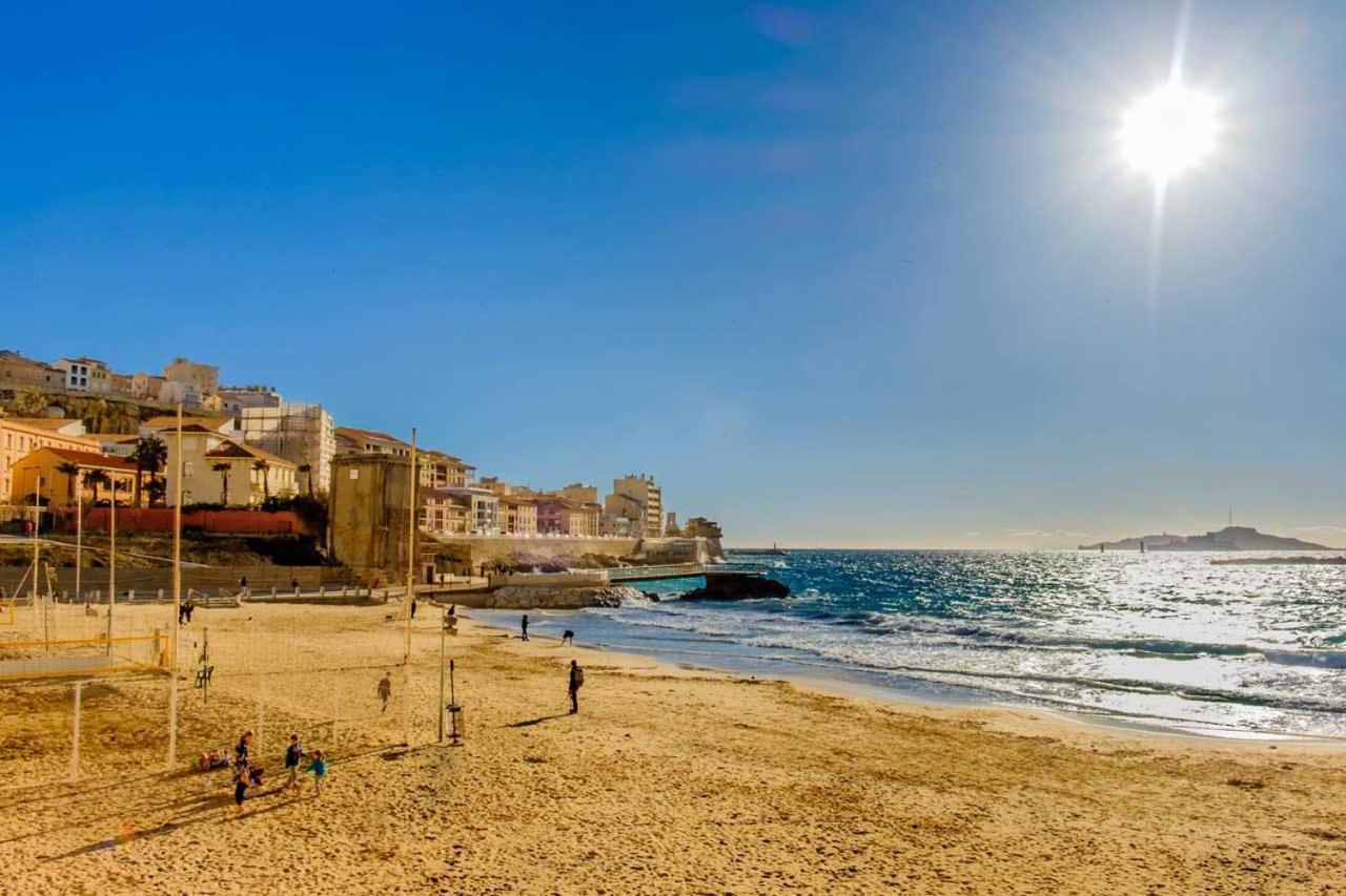T1 Moderne Plage Des Catalans Marseille Exterior photo